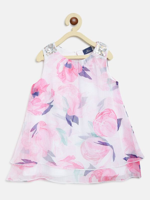 Georgette Dress - Floral Print image number null